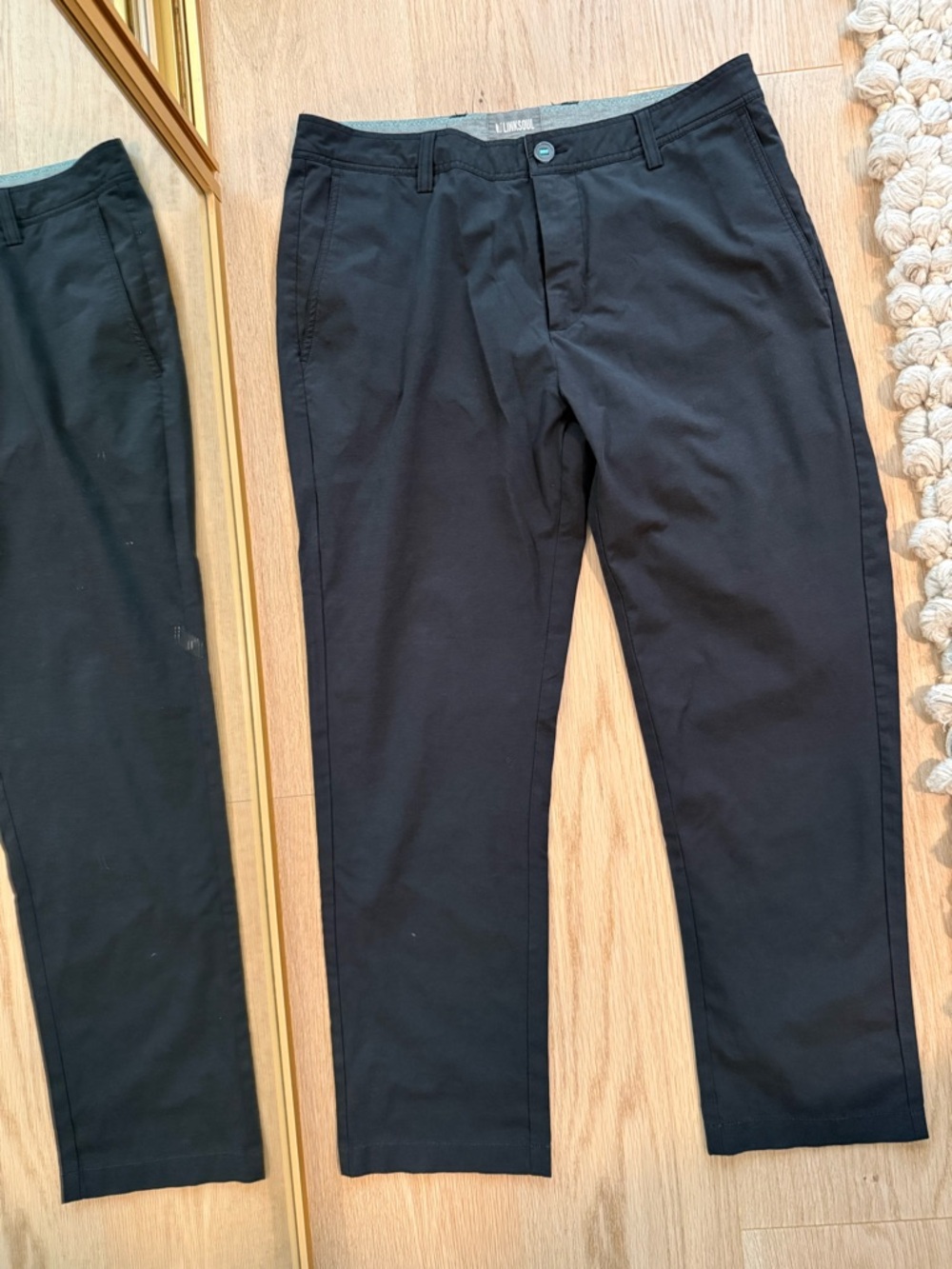 Linksoul Black Men's Golf Pants - Straight Leg